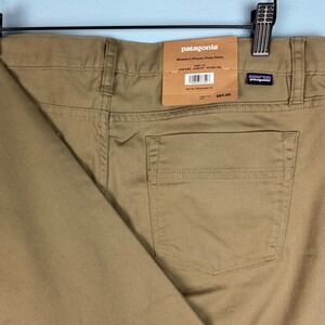 NEW Patagonia Pinyon Pines Tan Pants Womens Size 14 Low Rise Slim Fit Fitted Leg